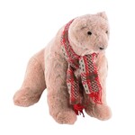 11" Bear W/Scarf Sitting