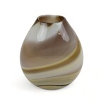 10.5" Brown Glass Decor. Vase