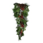 32" Berry /Pine / Eucalyptus Teardrop