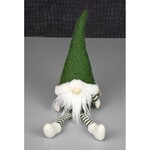 16" Christmas Green Gnome Sitting