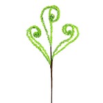 34" Curly Lime Green Pick