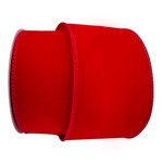 WIRED RIBBON 2.5"x10 YDS. RED VELVET