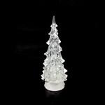 Large White LED/Swirl'g GlitterTree