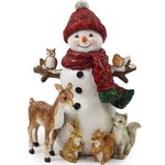 Snowman W/Forest Animals