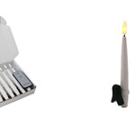 White Taper Candle W/ REMOTE =10PC LED