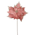 19" Blush Poinsettia Pick