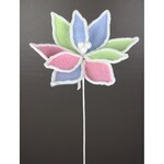 19" Pastel Poinsettia Pick