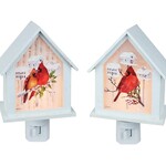 Cardinal Birdhouses Night Light asst 2