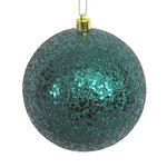 4" Emerald Green Ball w/Glitter