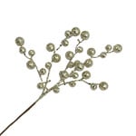 SPRAY BERRY 15" CHAMPAGNE GOLD GLITTER