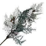 SPRAY CEDAR FROSTED 31.5: MIXED PINE/ PINE CONES