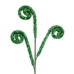 SPRAY CURLS 29" X 3 GREEN SEQUINS