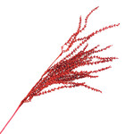 SPRAY HANGING PINE 35.5" RED GLITTER
