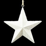 ORN METAL STAR 4.75" WHITE