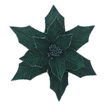 12.5" Emerald Green Poinsettia  w/20" Stem