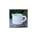 Pitcher White Pot 4.3x 2.8x 2.4" Glazed