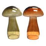 Glass Mushrooms Lg.  2Asst.