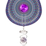 Wind Spinner - Small Galactica Teardrop w/Crystal Twister