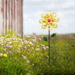 Metal Flower Garden Stake