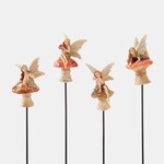 Mushroom Fairy Plant Pick, 4 Asst.