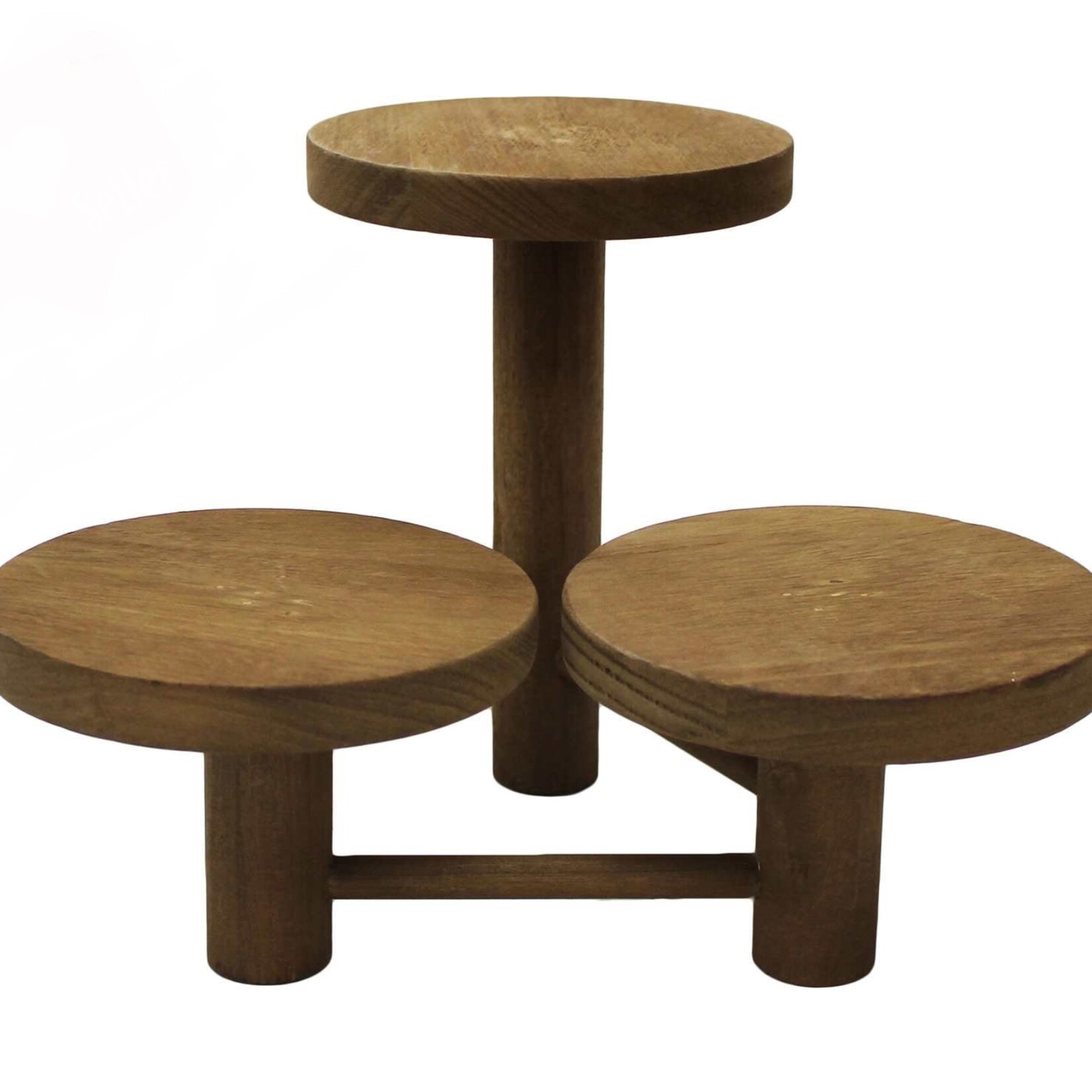 Brown Wooden 3 Legged Plant Holder
