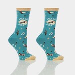 Yo & Co Women's Crew Sock, Lets Go Girls