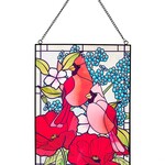 Stained Glass Cardinal Wall Panel