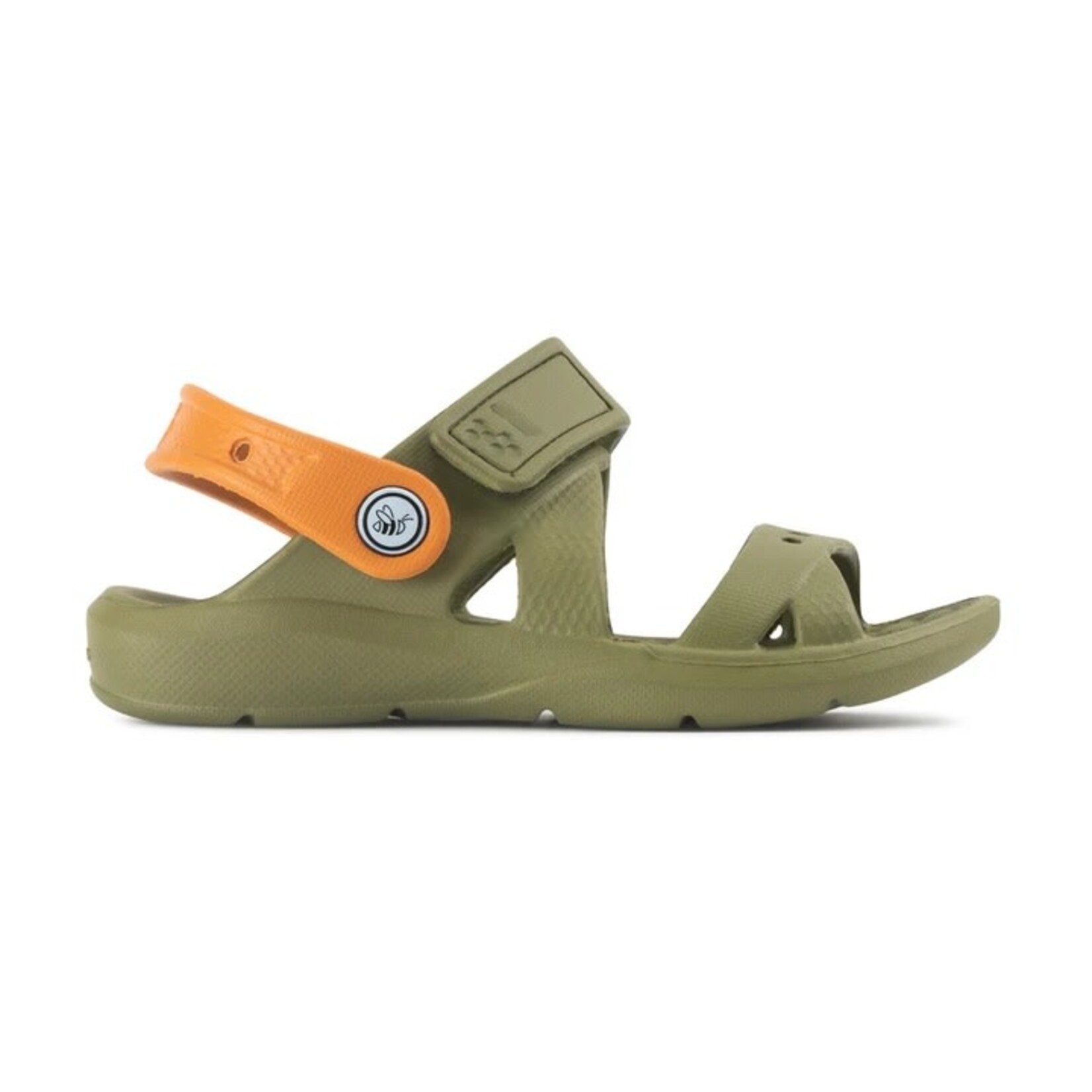 joybees Kids Adventure Sandal Olive/Burnt Orange C10/11