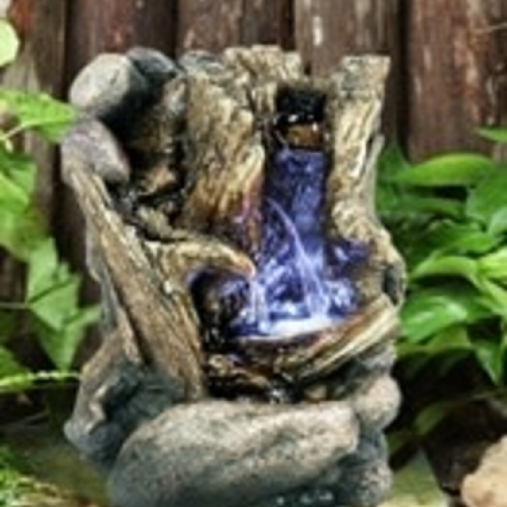 Fountain- Tree Trunk w/Led.