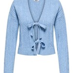 ONLY Long Sleeve String Cardigan Knit  Blue - Small