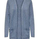 ONLY Long Sleeve Open Cardigan Knit Indigo - Small