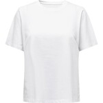 ONLY Short Sleeve Tee White - Small