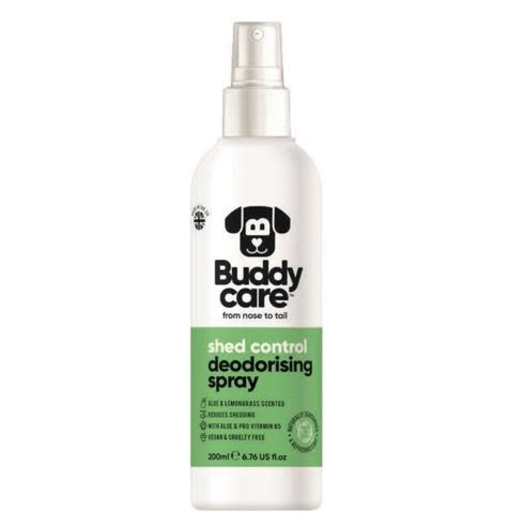 Dog Deodorising Spray - Shed Contol - Aloe & Lemongrass - 200ml