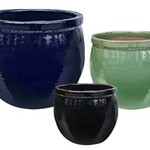CERAMIC POTS HAZEL ASST COLORS - Small