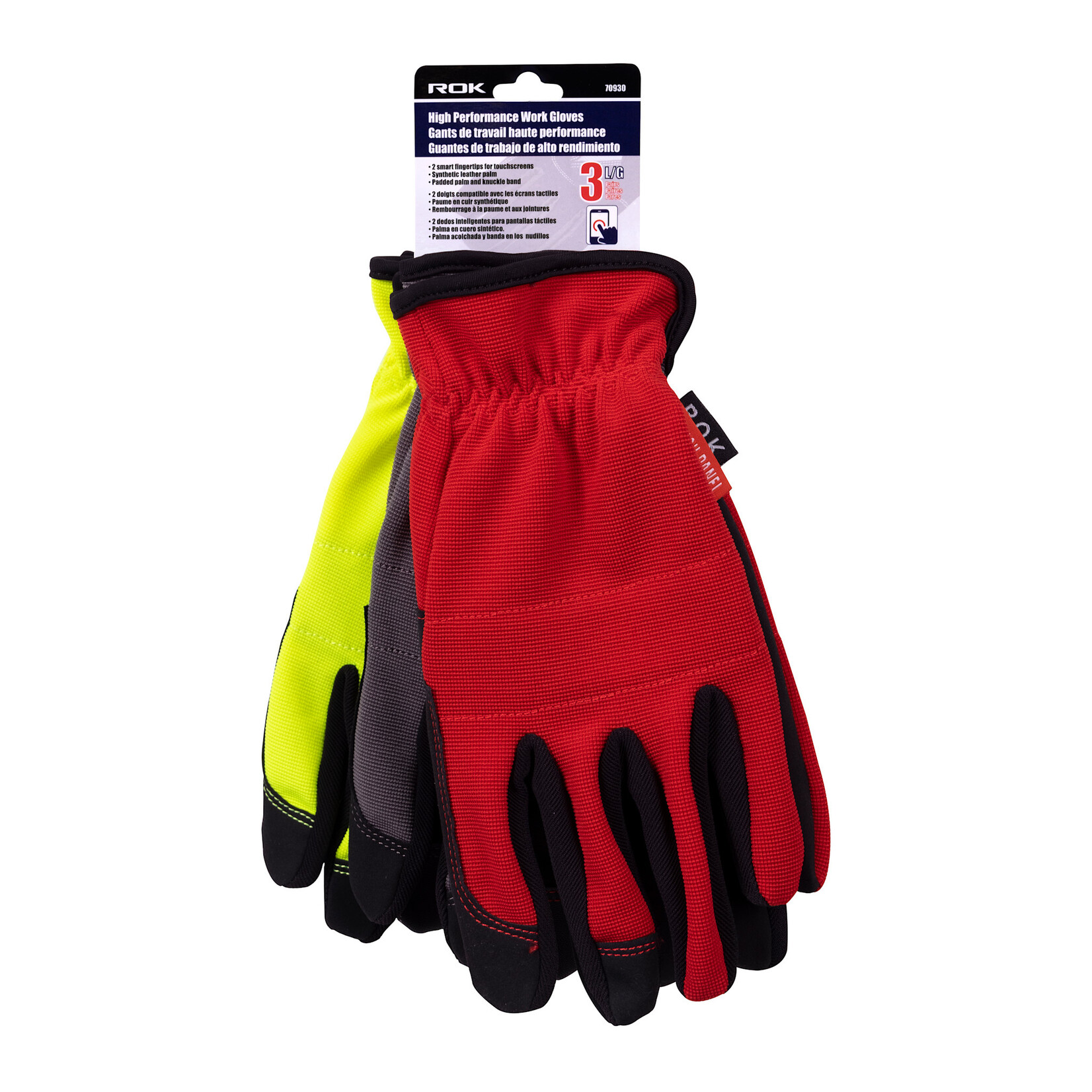 High Performance Work Gloves 3 Pack