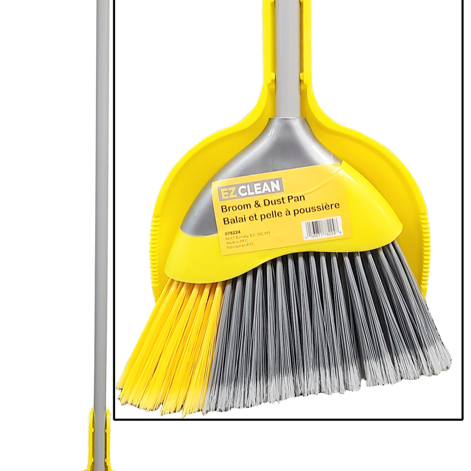 11" Angle Broom with Dustpan