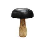 Wooden Mushroom w/ Black Top
