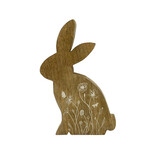 Wooden Floral Bunny Lg