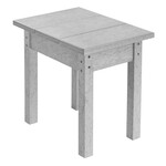 CR Plastics CRP T01 Small Rectangular Table - Light Grey
