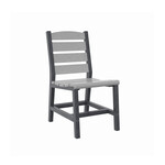 CR Plastics CRP C321 Napa Dining Side Chair Slate Grey/Light Grey