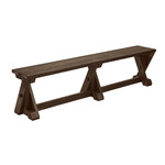 CR Plastics CRP B201 Harvest Dining Bench - Chocolate