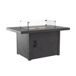 CR Plastics CRP FT01 Rectangular Fire Table - Slate Grey