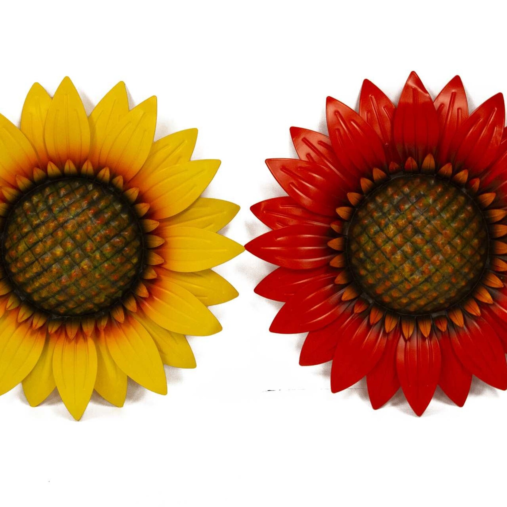 Metal Yellow / Red Sunflower Wall Decor.