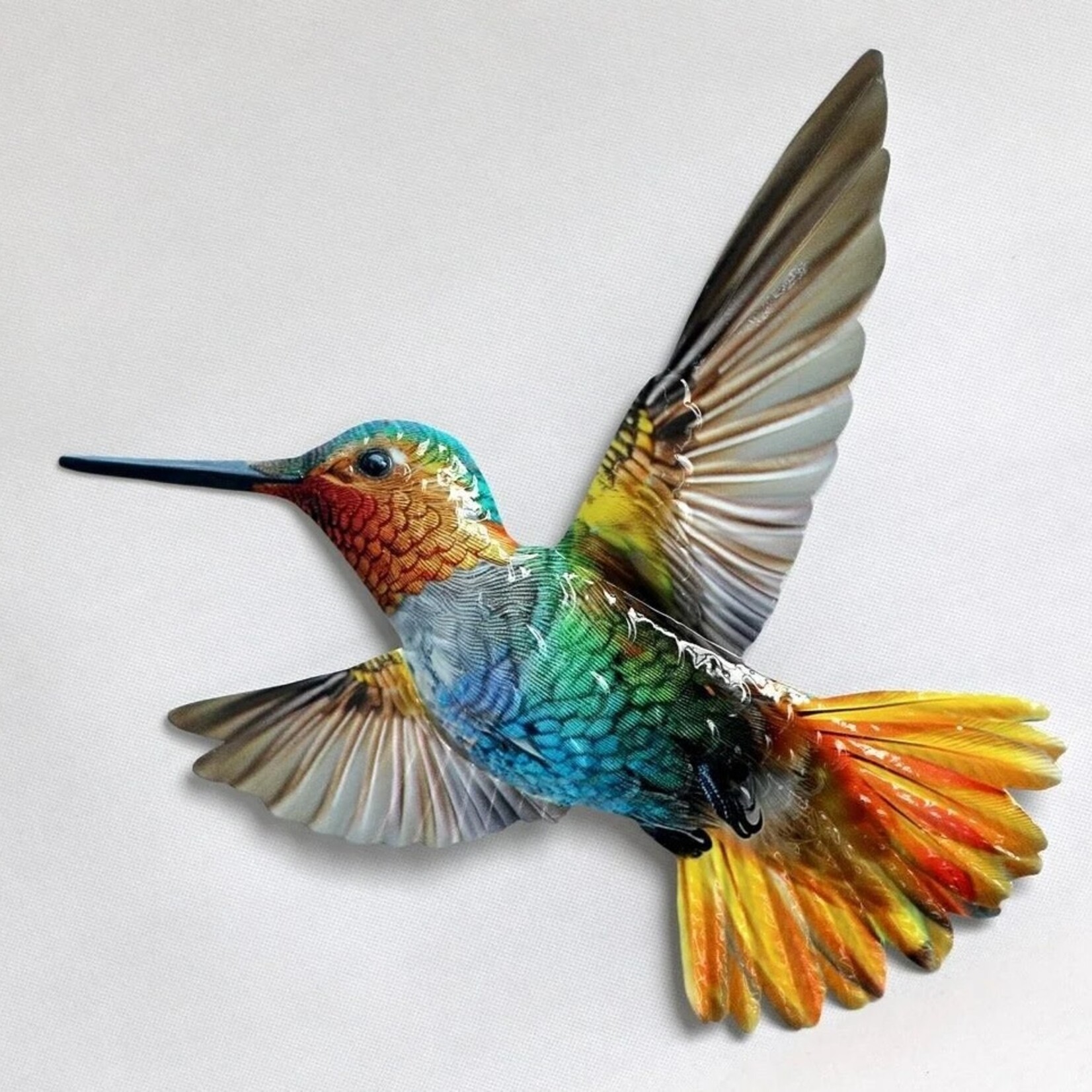 Metal Humming Bird Wall Art