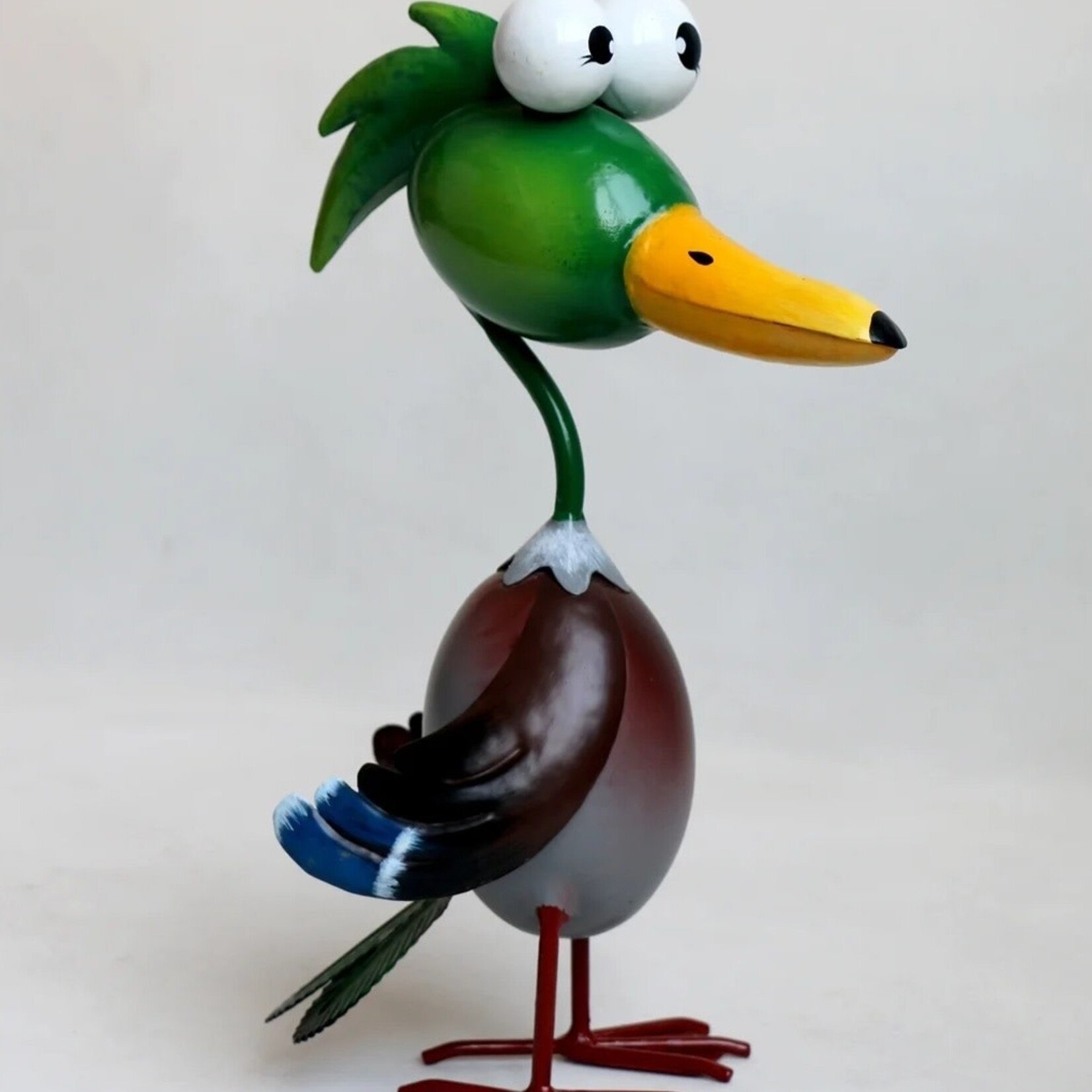 Metal Garden Statuary, Duck 12.6"H