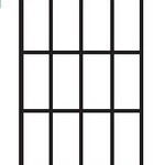 72 x 20  Lotus Trellis  Black