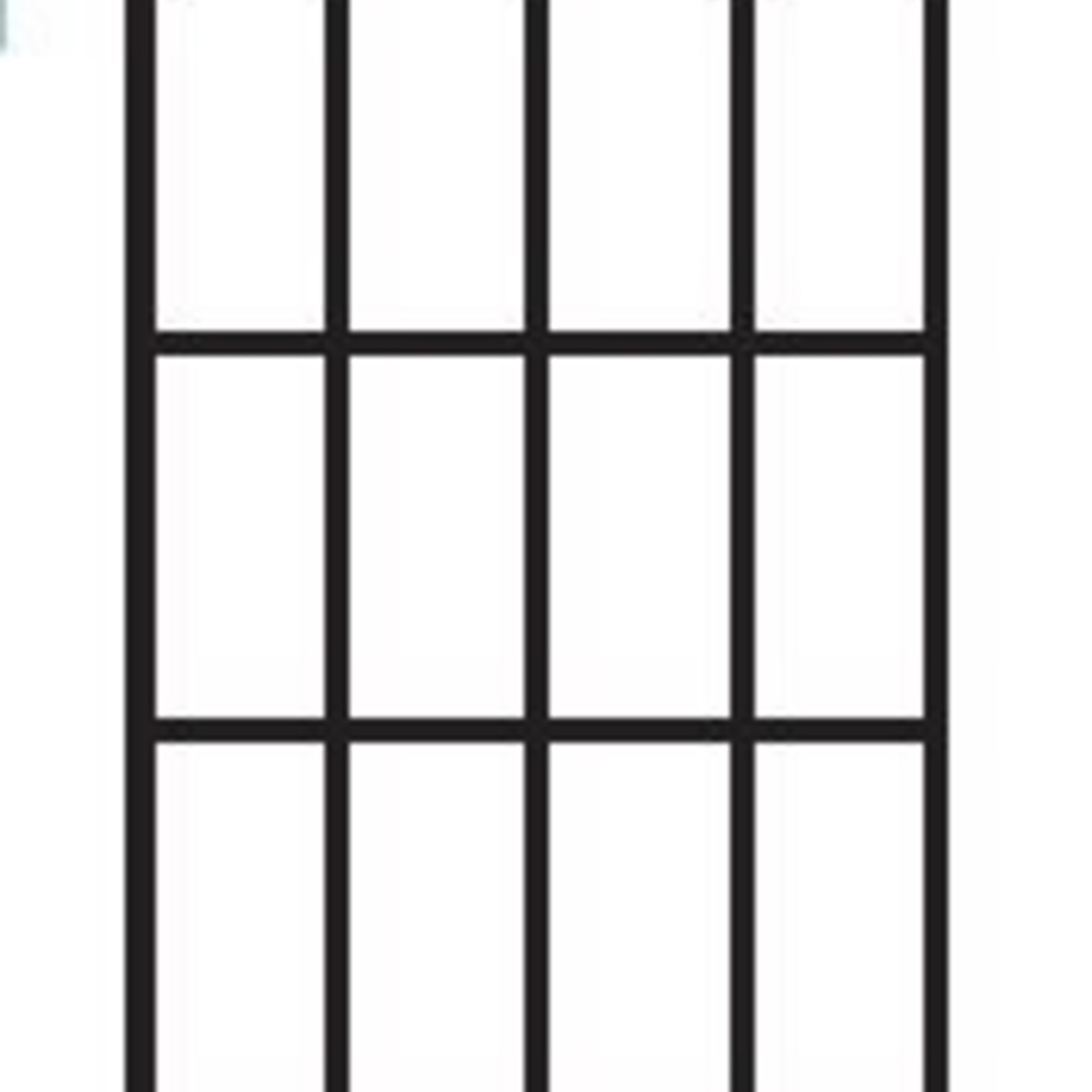 72'' x 20'' Lotus Trellis - Black