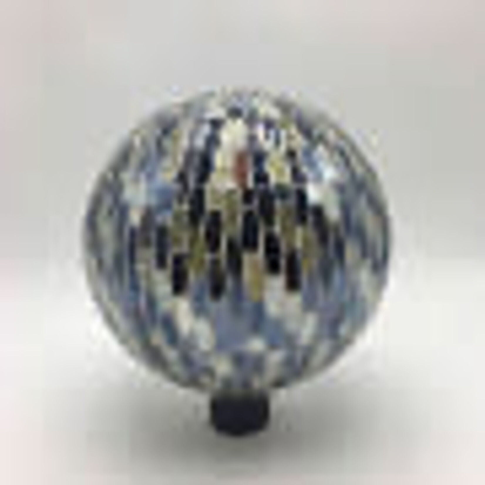 Glass mosaic gazing ball- BLUE/Brown