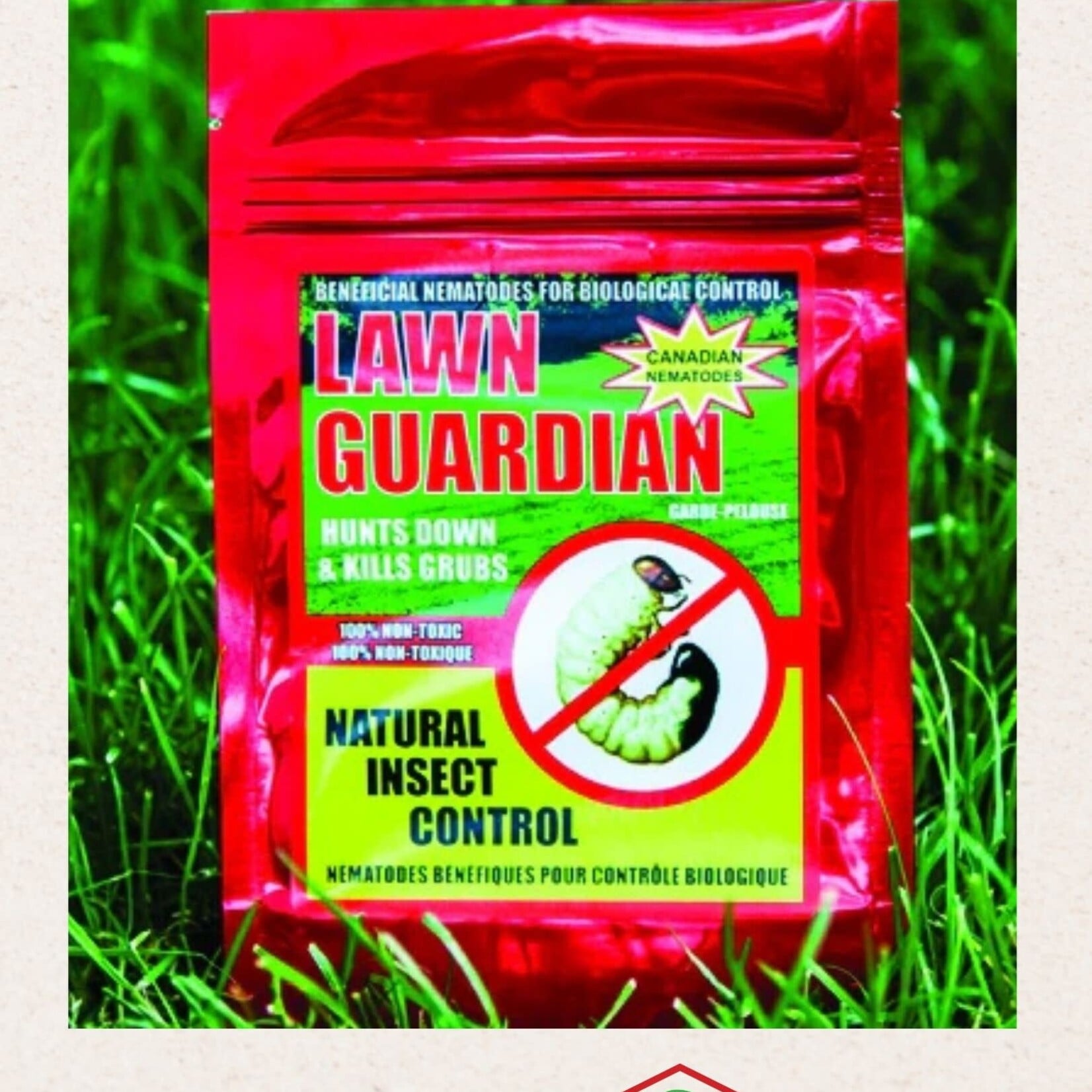 Natural Insect Control Sept. 2026 Pre-Buy Nematodes Lawn Guardian (GrubTreatment) 2000sq ft