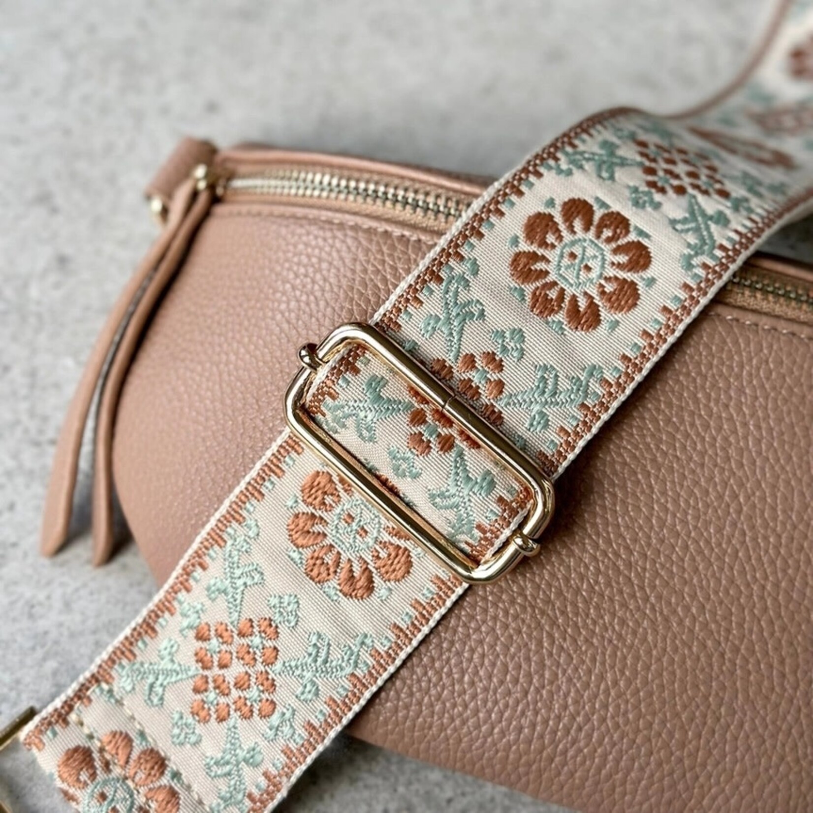 Subtle flower interchangeable Bag Strap